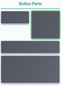 Dora Metalltaste, 40x40 mm, D. 1/4. Anthracite Gray